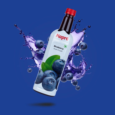 Blue Berry Crush Syrup (Concentrate) by Mapro, 750 ML
