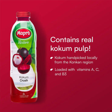Kokum Crush Syrup (Concentrate) by Mapro, 750 ML