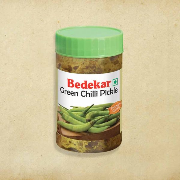 Bedekar Green Chilli Pickle, 200 Grams (7 OZ)