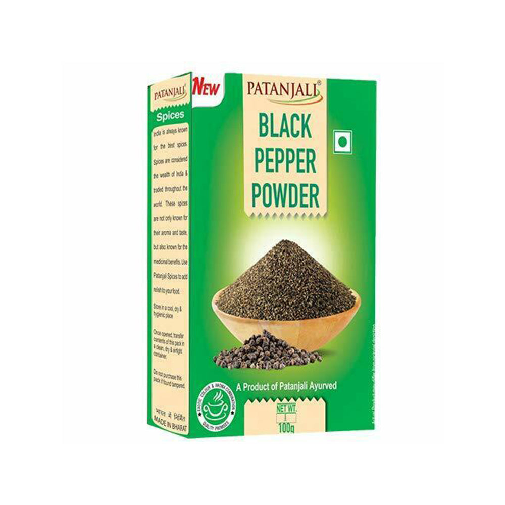 Patanjali Black Pepper Powder, 100 Grams (3.5 OZ)