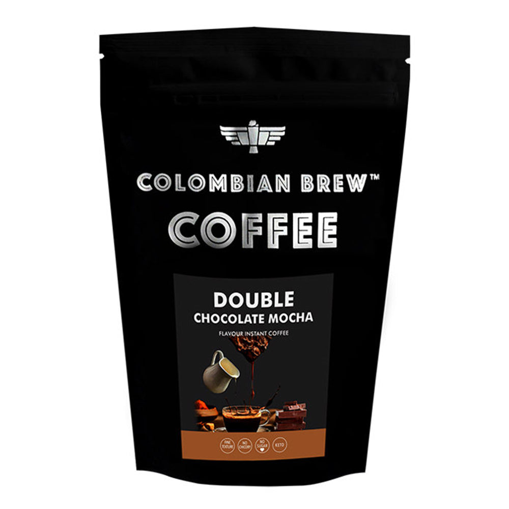 Colombian Brew Instant Coffee Double Chocolate Mocha, 100 Grams (3.5 OZ)