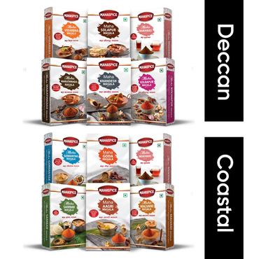 Deccan and Coastal Combo Spices by Mahaspice (600 gm)