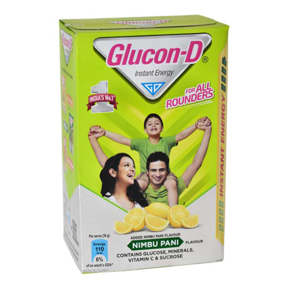 Glucon-D Instant Energy Lemon Water, 450 Grams (1 LB)