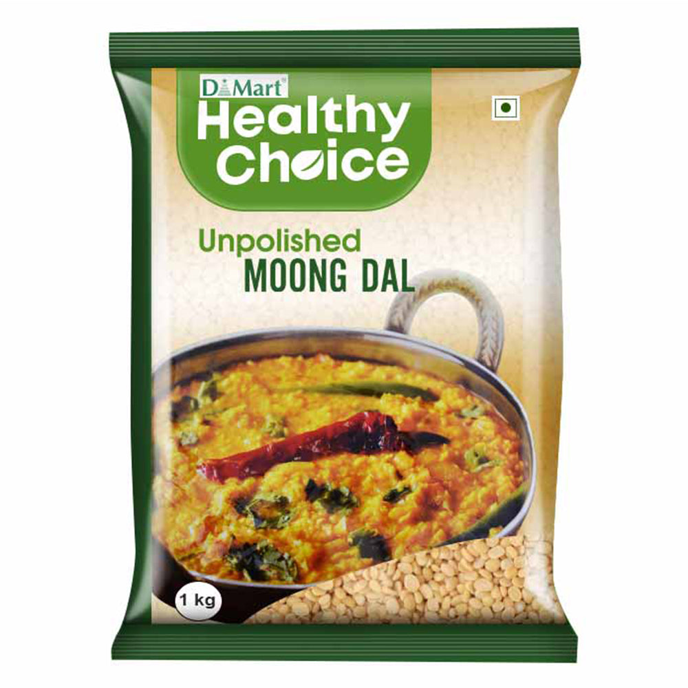 Healthy Choice Unpolished Moong Dal, 1 KG (2.2 LB)