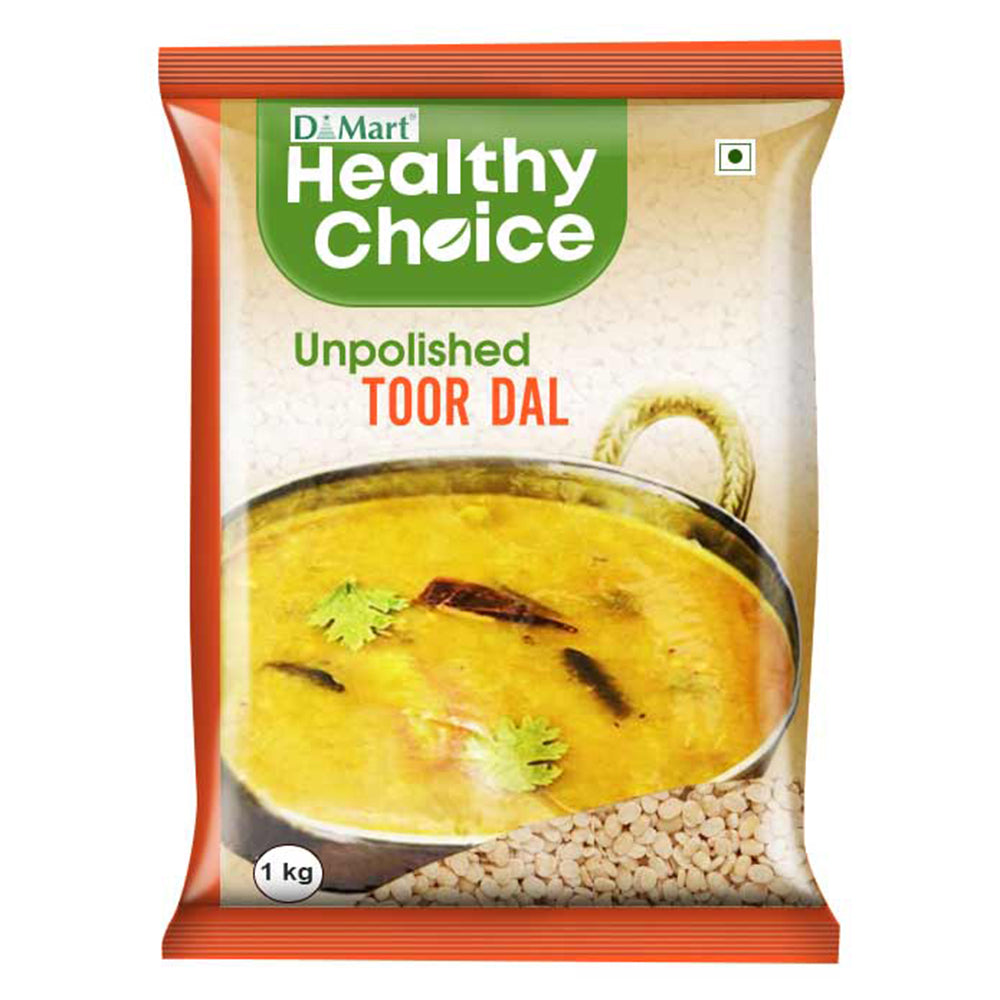 Healthy Choice Unpolished Toor Dal, 1 KG (2.2 LB)