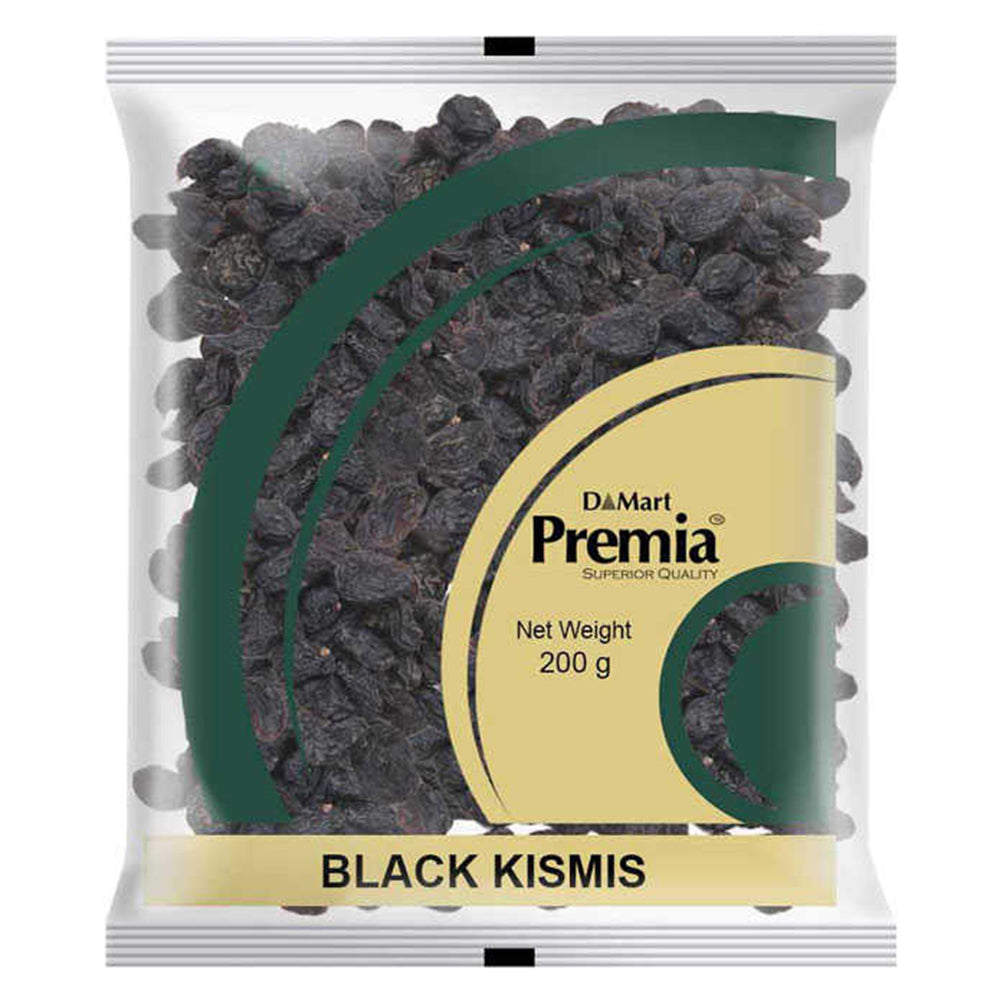 Premia Indian Black Raisins, 200 Grams (7 OZ)