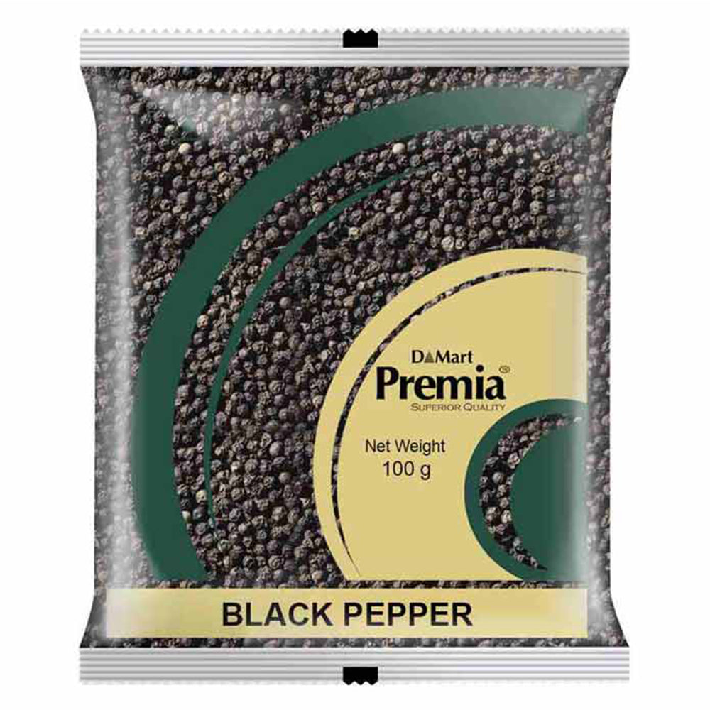 Premia Black Pepper, 100 Grams (3.5 OZ)