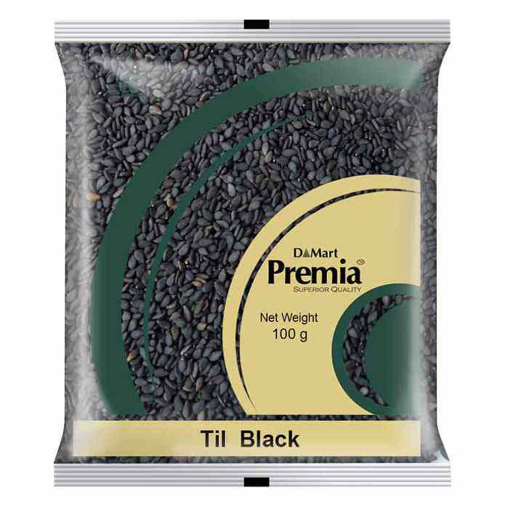 Premia Sesame (Black Til) , 100 Grams (3.5 OZ)