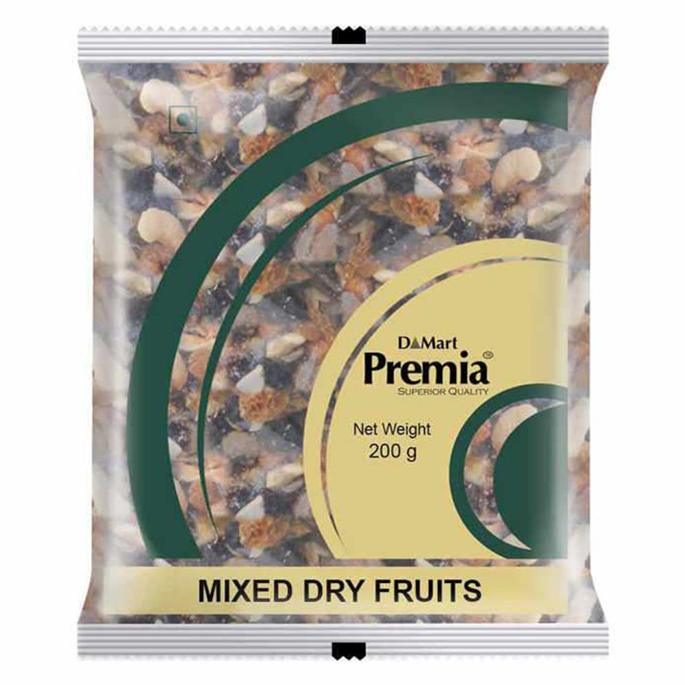 Premia Mix Dry Fruits, 200 Grams (7 OZ)
