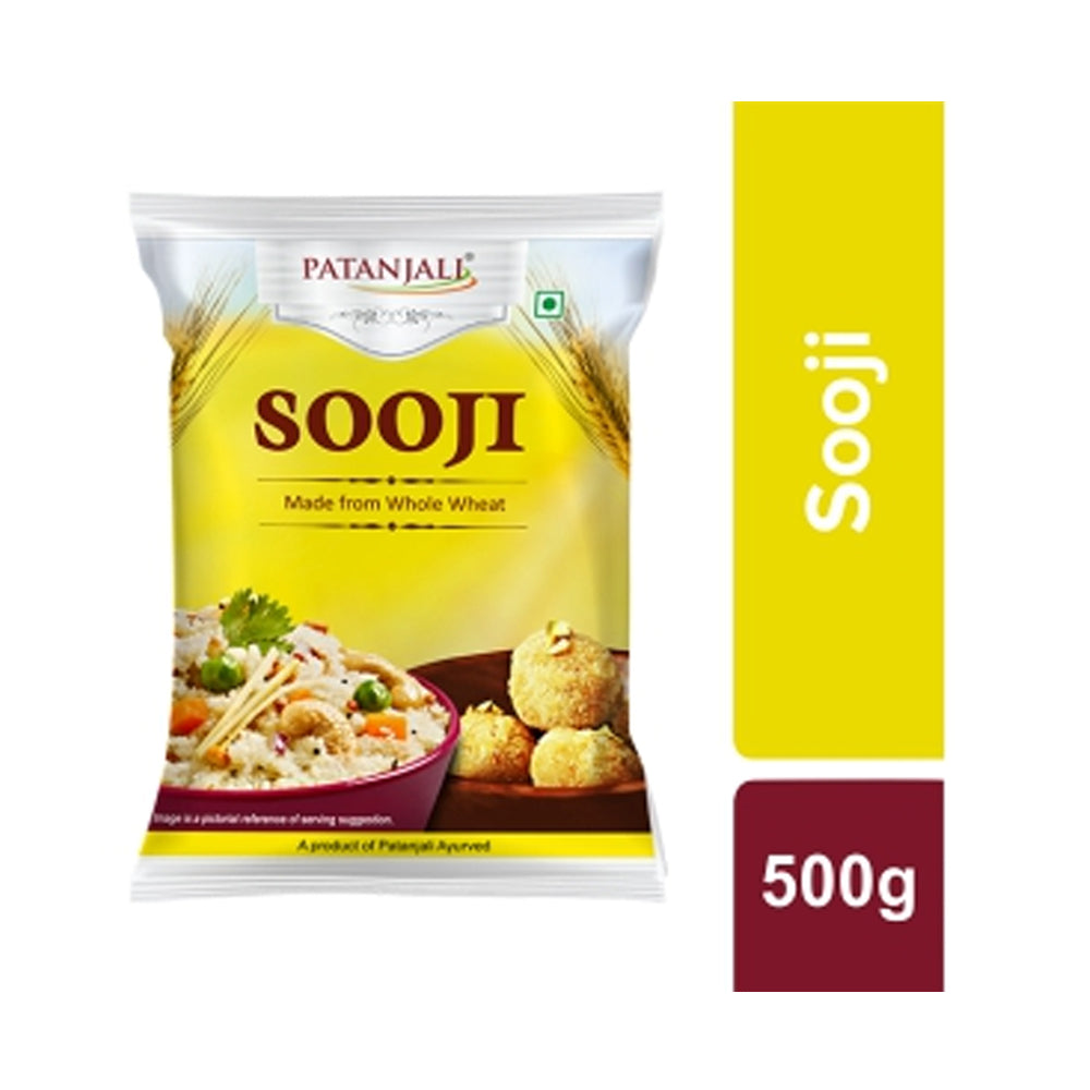 Patanjali Sooji, 500 Grams (1.1 LB)