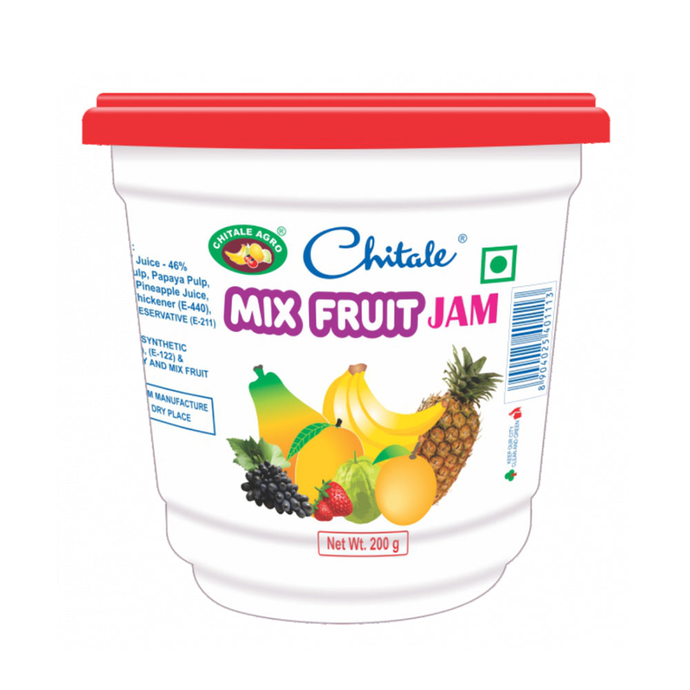 Chitale Bandhu Mix Fruit Jam, 200 Grams (7 OZ)