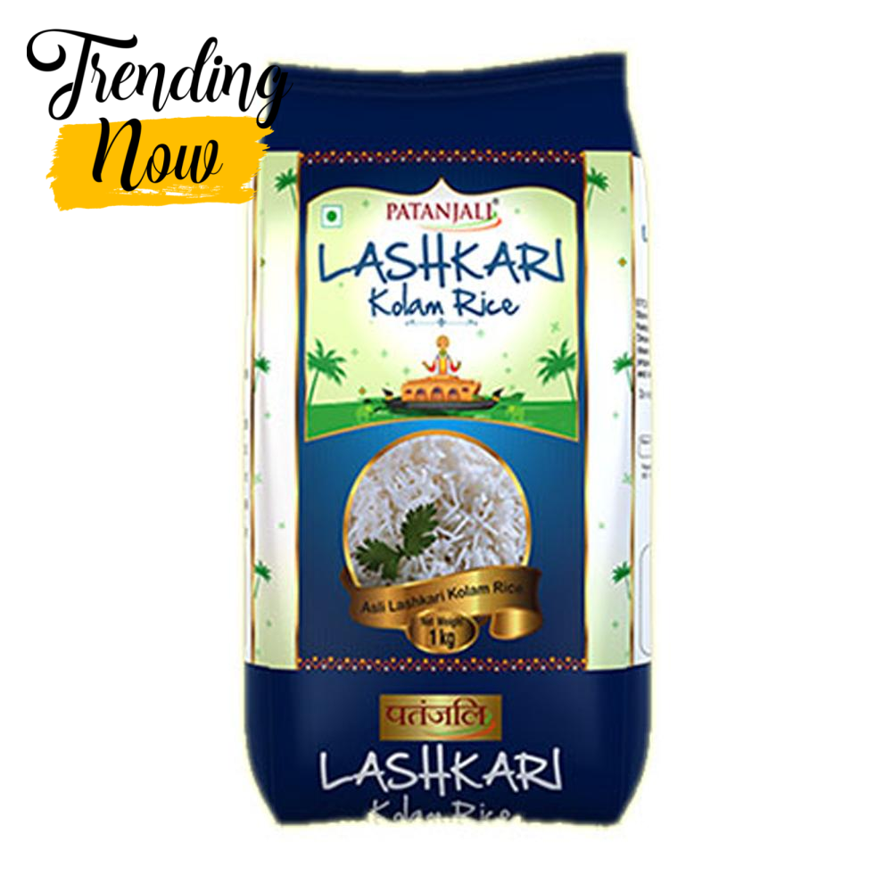 Patanjali Lashkari Basmati Rice, 1 KG (2.2 LB)