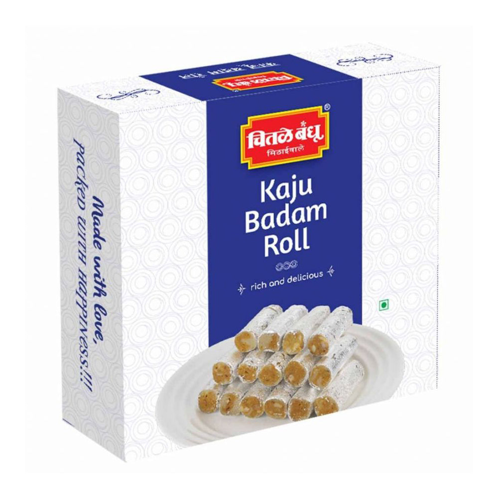 Chitale Bandhu Kaju Badam Roll, 250 Grams (9 OZ)